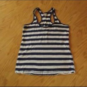 navy/white tank top